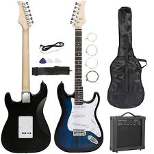 Blue Full Size Electric Guitar with Amp, Case and Accessories Pack Beginner picture