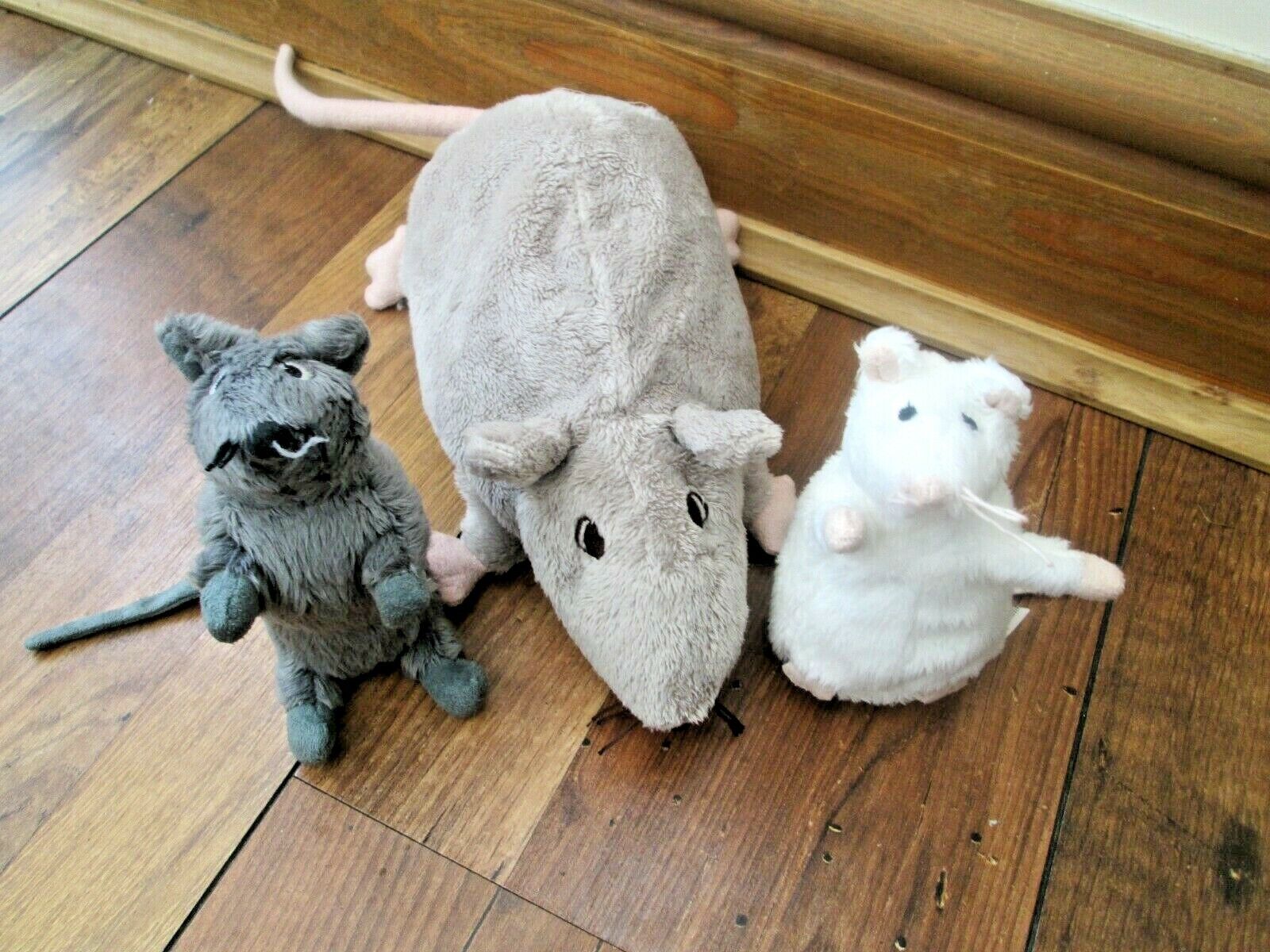 IKEA Grey Rat Plush Soft Toy Rare MINNEN RATTA Comforter