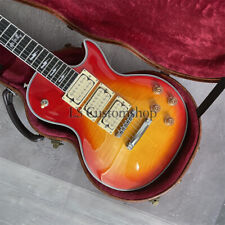 Cherry Sunburst Ace Frehley Electric Guitar Budokan Flamed Maple Top W/ Case picture