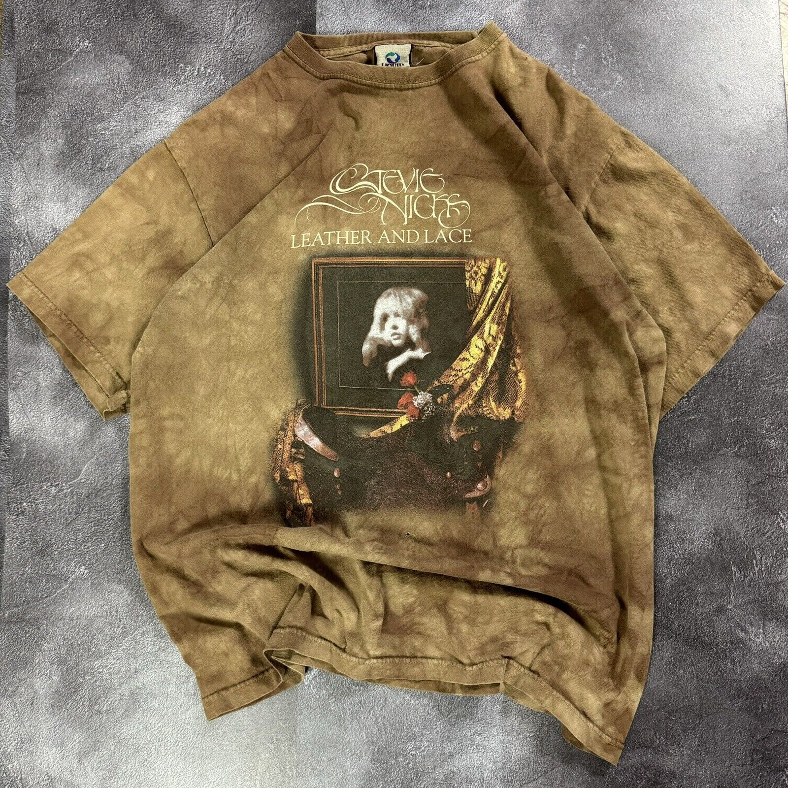 Vintage Stevie Nicks Leather & lace Concert Tour T-Shirt Size L fleetwood mac L