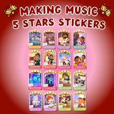 Monopoly GO 4 & 5 Stars Stickers MAKING MUSIC ALBUM⚡FAST DELIVERY⚡ picture