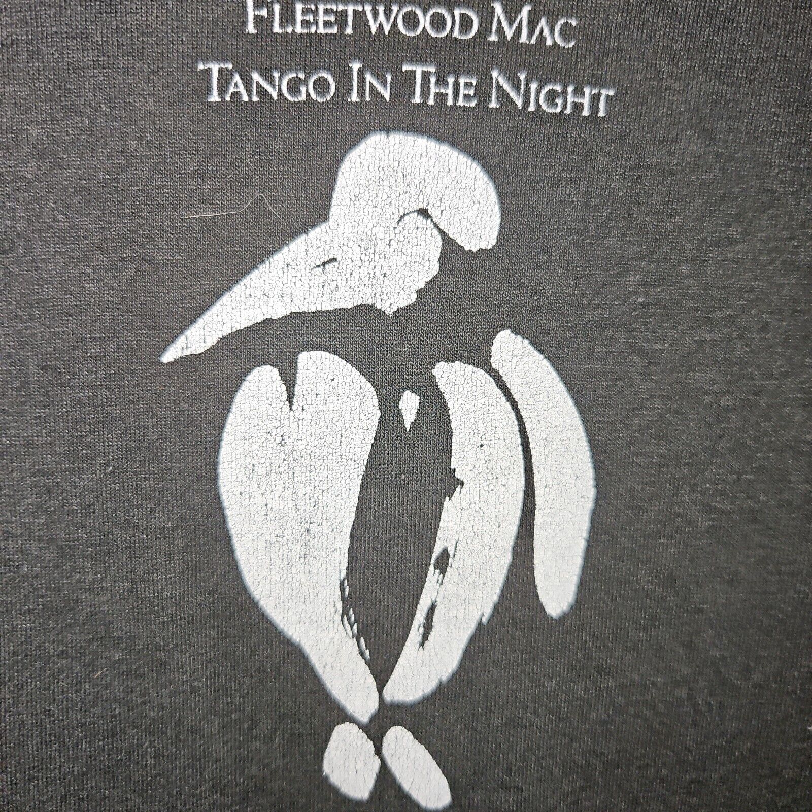 Vintage 1987 Fleetwood Mac Concert T-Shirt Black Size (L) Single Stiching D.M.
