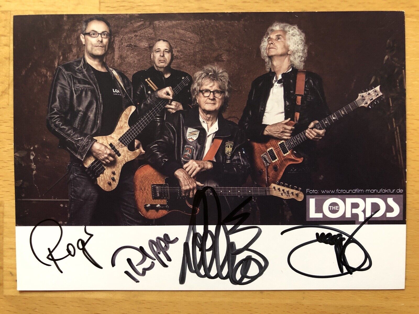 The Lords Ak Now More Than Ever Autograph Card Original Signed