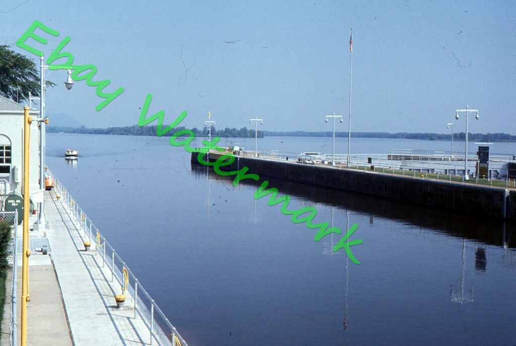 Dam/Locks No. 7 La Crescent Minnesota & Onalaska Wisconsin 1977 Kodak 35mm Slide