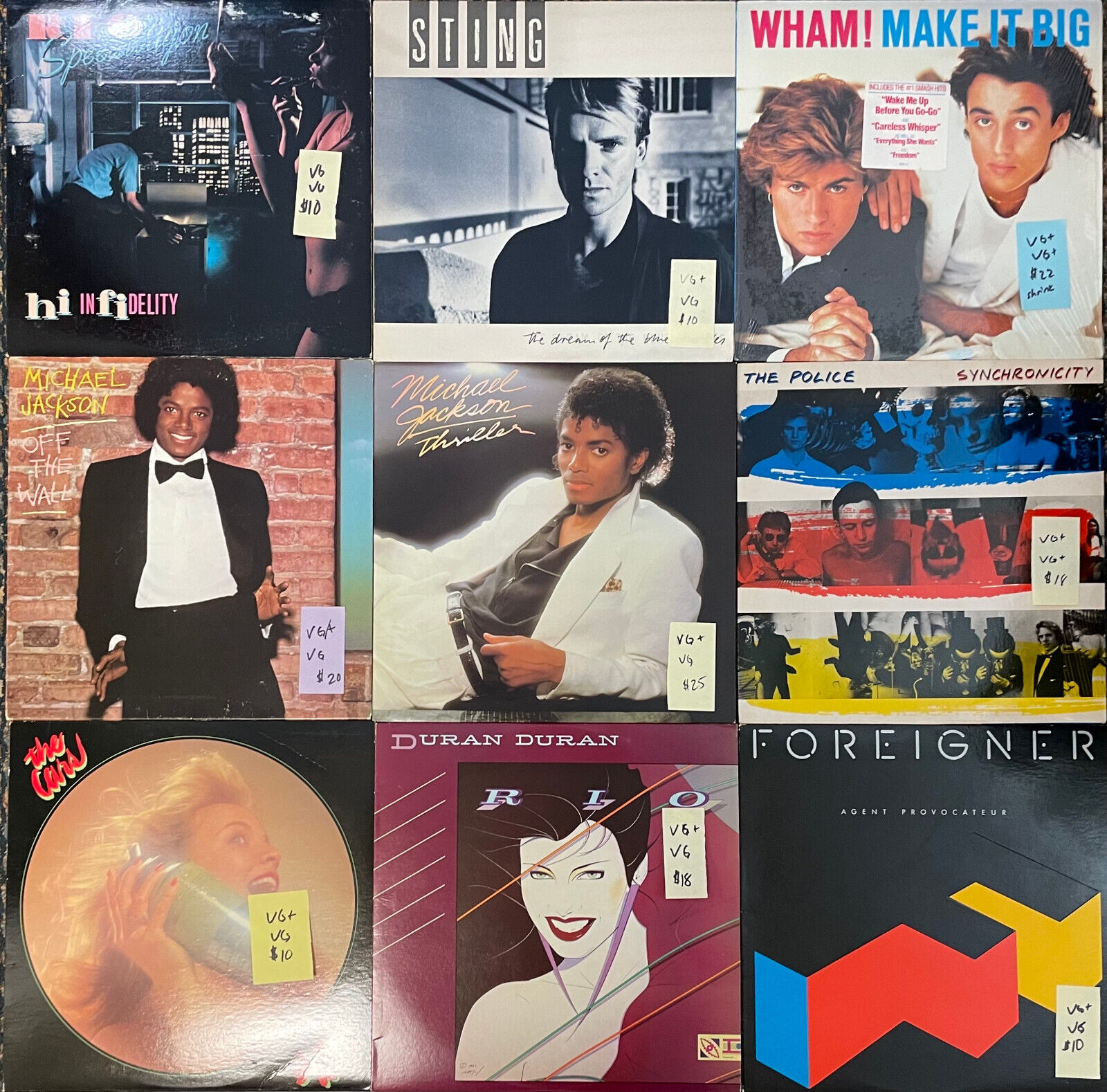  You pick - 70's & 80's Rock/Pop Vinyl Records LP - Many Titles - Cars, Police