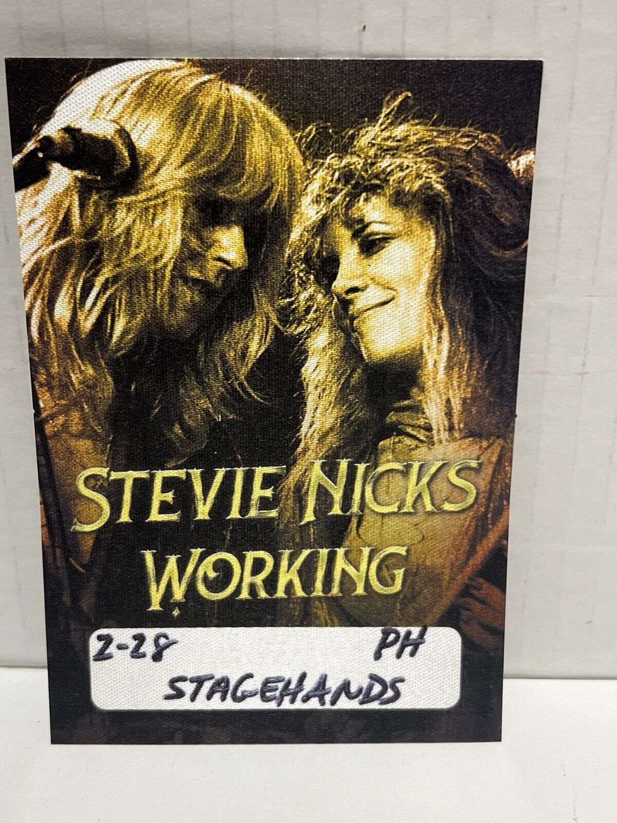 Stevie Nicks 2024 Tour Local Crew Backstage Pass Concert Souvenir Fleetwood Mac