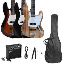 New 3 Colors Glarry 4 Strings Beginner Electric Bass Guitar with AMP picture
