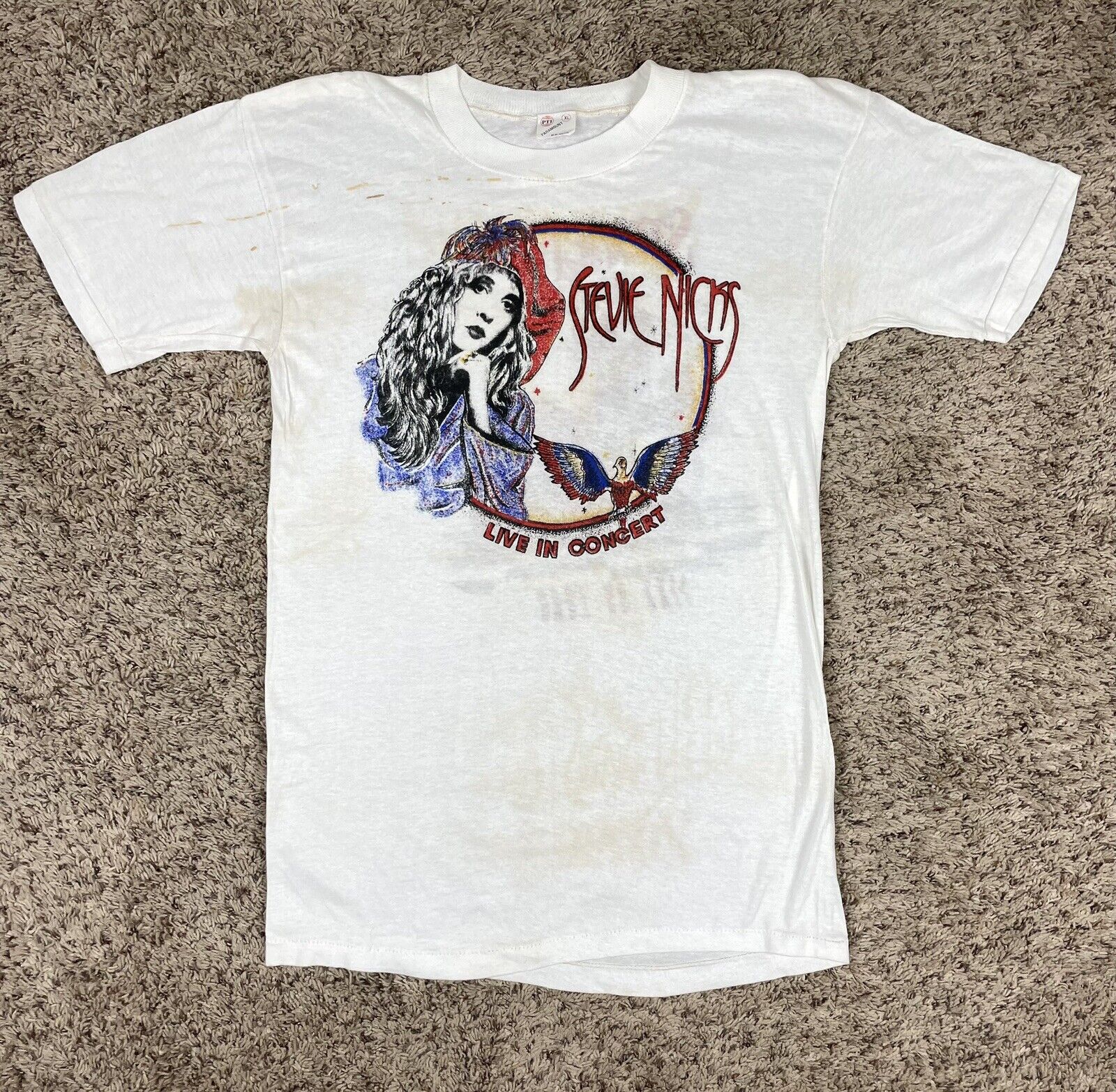 Vintage 70s Stevie Nicks Fleetwood Mac Live Concert Original T-Shirt In Men’s XL