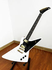 Custom Shop  white Explorer Electric Guitar Rounded Fret Gold Hardware Fast Ship picture