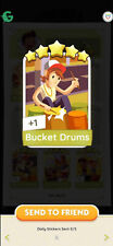 Monopoly go Making Music Album 5⭐Star Sticker Set 20 - Bucket Drums picture