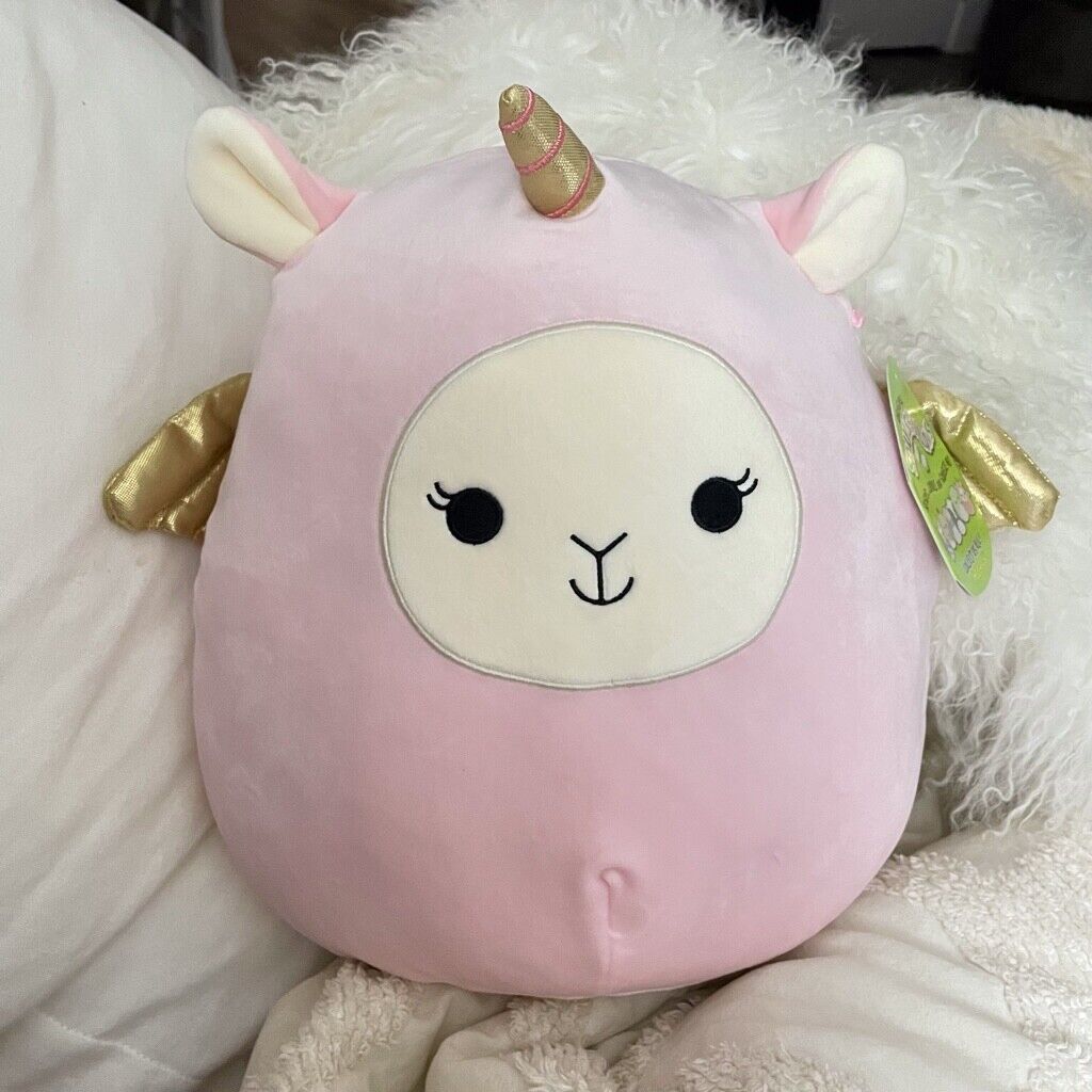 Pink Squishmallows Easter Squad Alice 11" Llama Pegacorn 2021 for sale online 