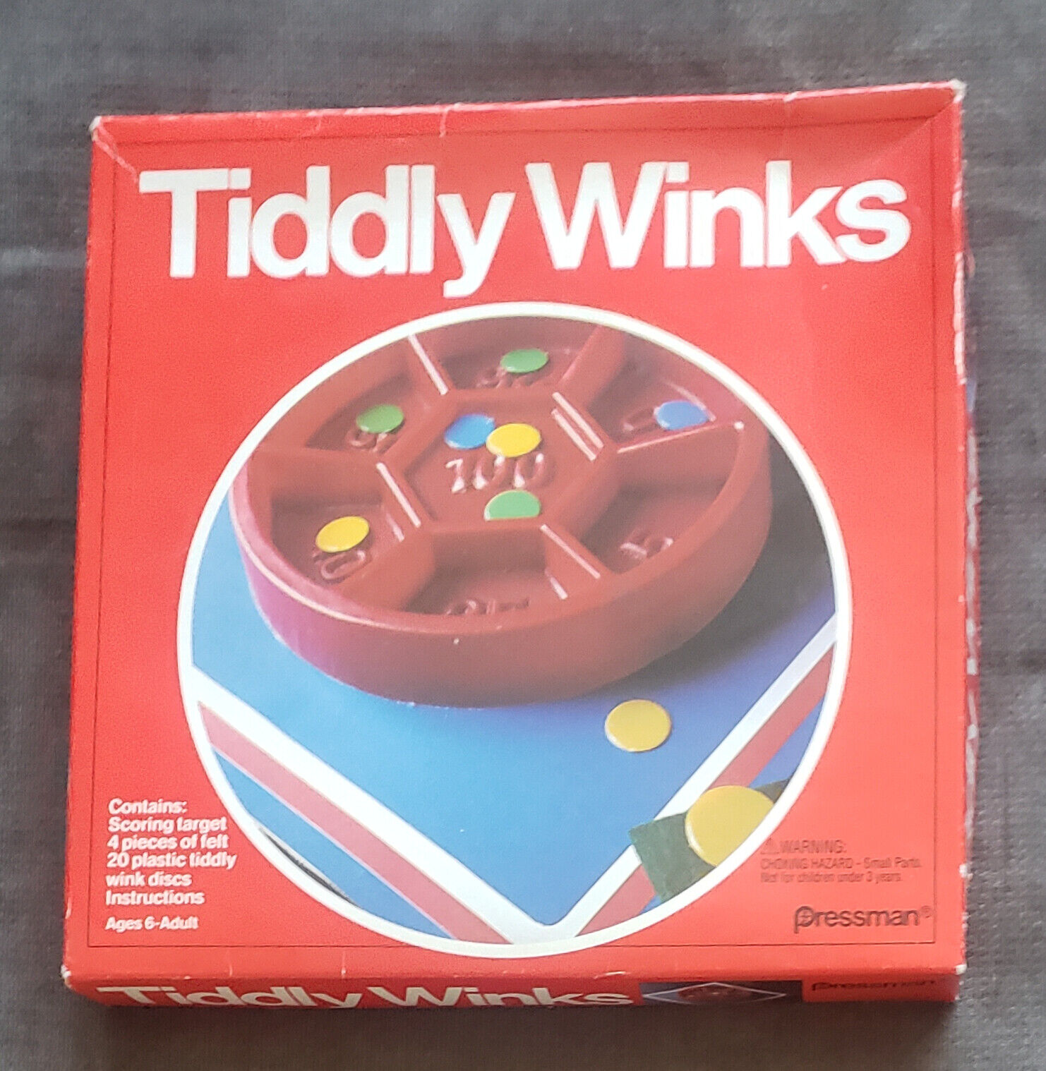 Tiddly Winks Vintage Board Game Ages 6 up NEW