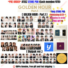 ATEEZ ATEEZ [GOLDEN HOUR : Part.1] 10th Mini Album STORE POB+FAST SHIPPING+GIFT picture
