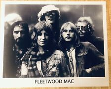 FLEETWOOD MAC 1971 CLASSIC 8x10 BW MATT PROMO GROUP PHOTO CHRISTINE McVIE MICK picture