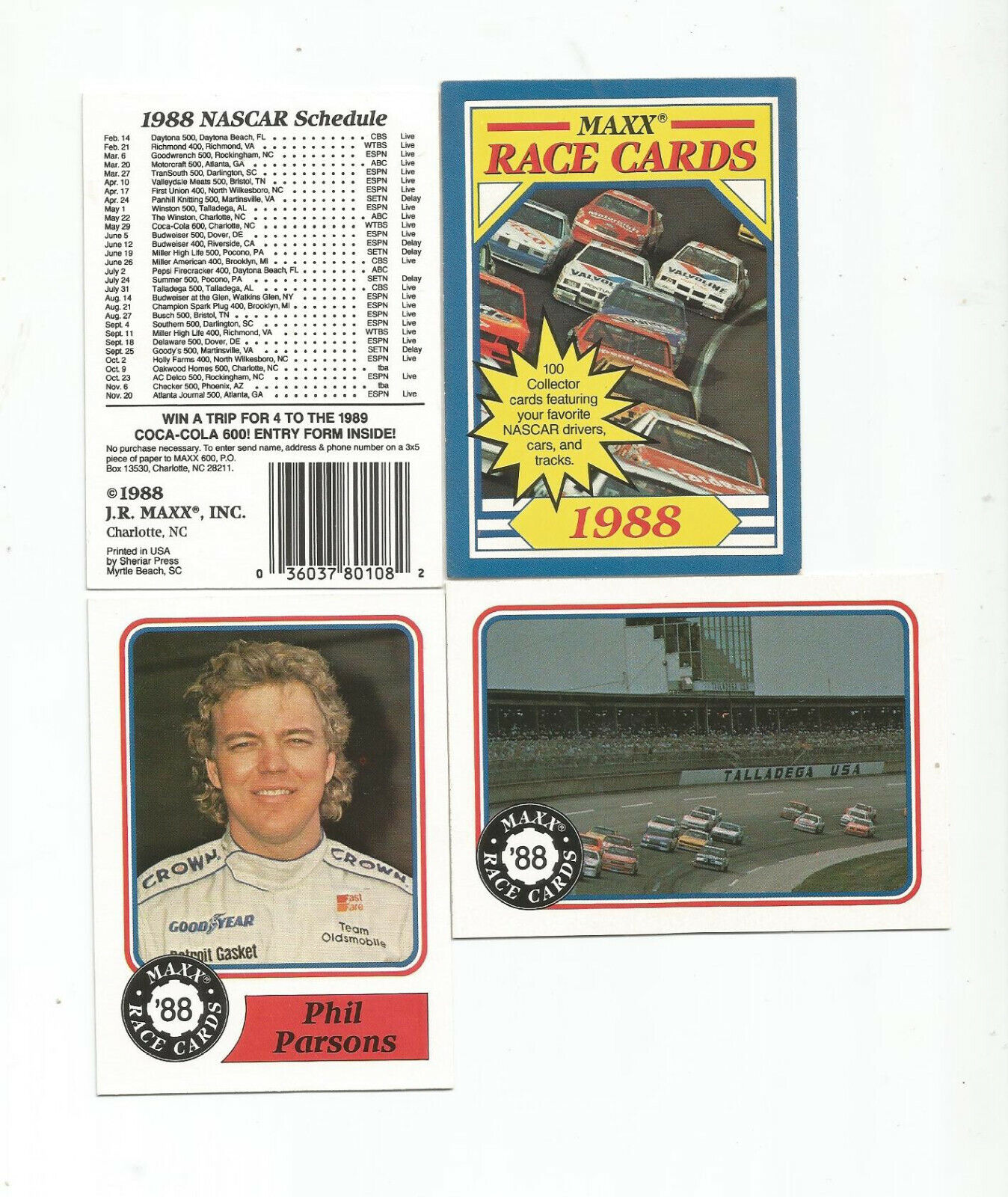 100 CARDS SUPER RARE SET HARD TO FIND! 1988 MAXX MYRTLE BEACH COMPLETE SET 