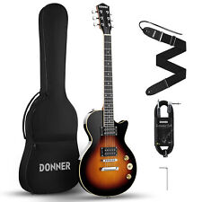 🎸 Donner DLP-124 Electric Guitar Classic Humbucker 202S H-H Pickups Solid Body picture