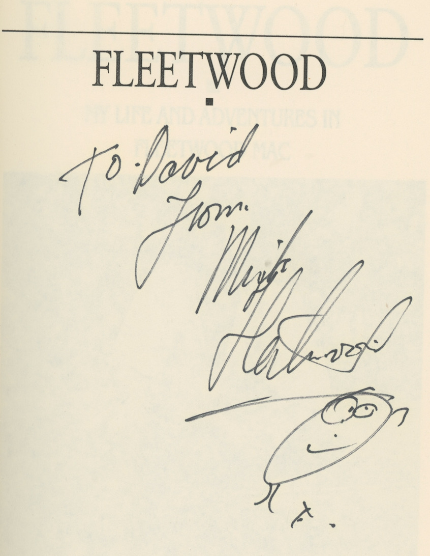 Mick Fleetwood Fleetwood Mac Autographed Signed Book AMCo COA 26003