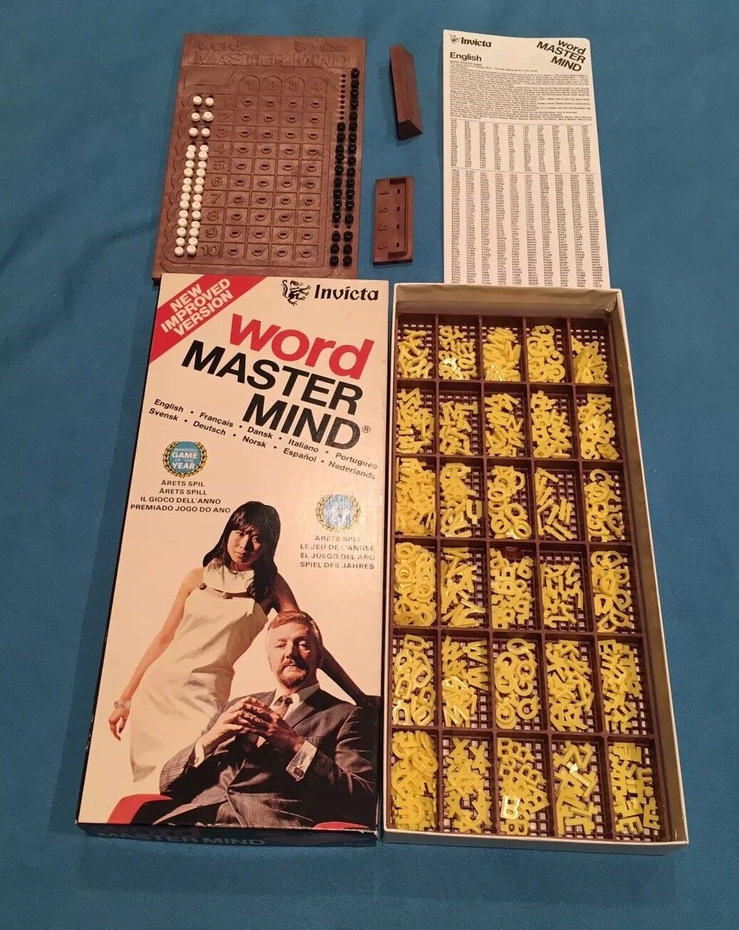 VINTAGE 1975 Word Master Mind Game By Invicta Master Mind Classic sfida 