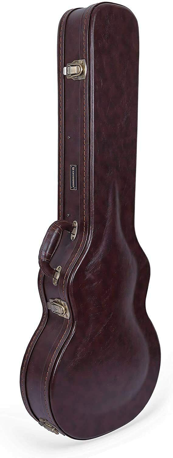 Les Paul Electric Guitars Case with Semi-vintage Look Arched Hardshell in Brown