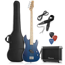 Full Size Electric Bass Guitar w/ 15-Watt Amp - Right Handed Beginner Kit picture