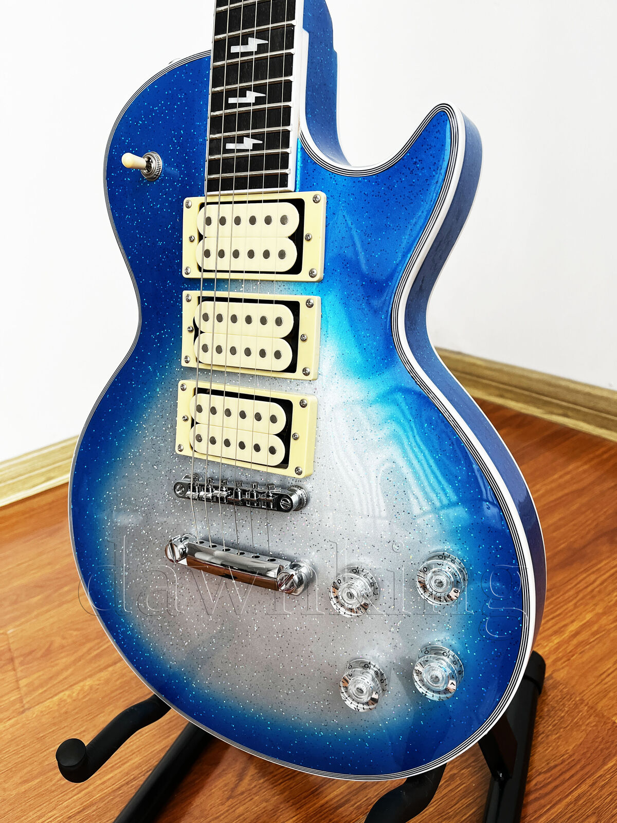 1997 Custom shop ACE Frehley LP electric guitar Solid mahogany metal pellets
