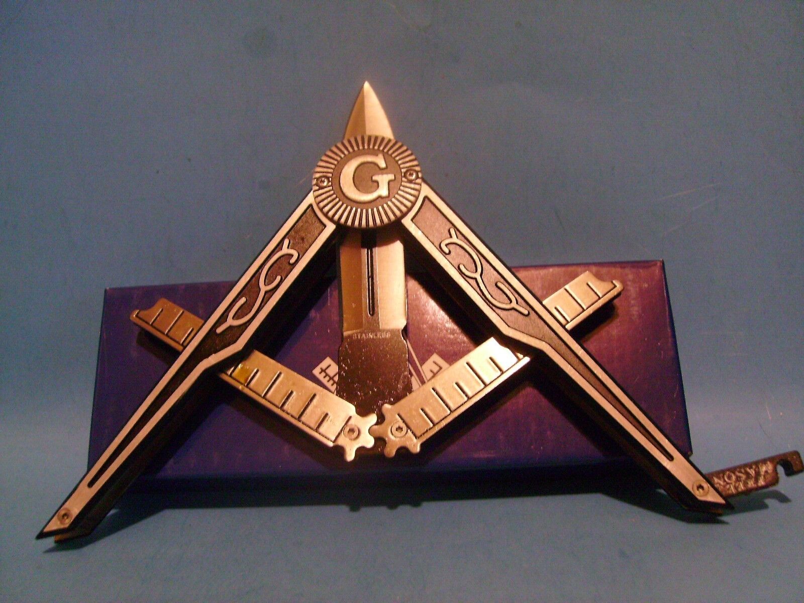 Masonic pocket knife Unique Compass design Power Glide for Sale -  Fleetwoodmac.net