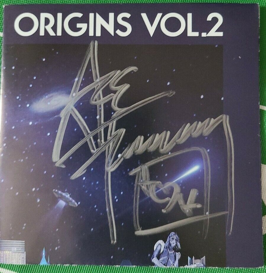 ACE FREHLEY KISS SIGNED ORIGINS VOL 2 CD COVER WITH SEALED CD NEVER OPENED WOW