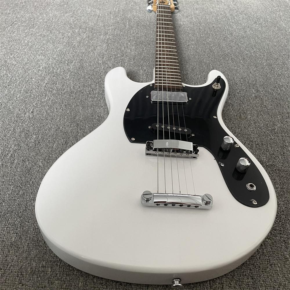 Hot Sale Factory Mosrite Mark II White Electric Guitar Tune-A-Matic & Stop