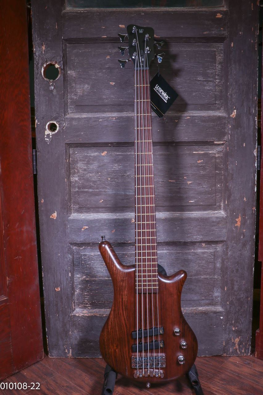 Warwick Pro Series Thumb BO 5 String Electric Bass, Nirvana Black Transparent Sa