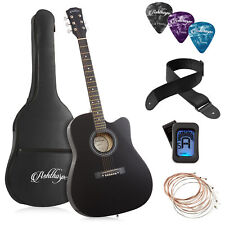41-inch Beginner Cutaway Acoustic Guitar Package - Starter Kit w/ Tuner, Gig Bag picture