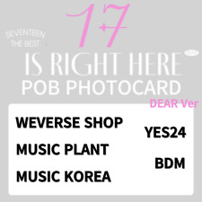 SEVENTEEN BEST Album 17 IS RIGHT HERE DEAR Ver POB Pre Order Bebefit PHOTOCARD picture