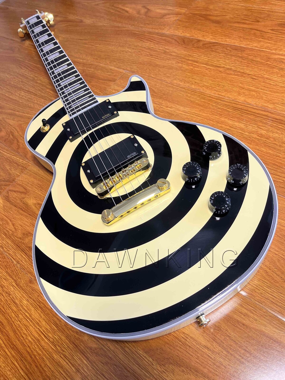 Custom LP electric guitar,ZAKK, gold accessory, 