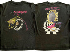 80s Fleetwood Mac Stevie Nicks 2 side basic black Graphic T shirt NH10099 picture