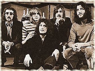 Fleetwood Mac at the Melody Maker Awards, 1969 From left to right: John McVie, Danny Kirwan, Jeremy Spencer, Mick Fleetwood, and Peter Green
