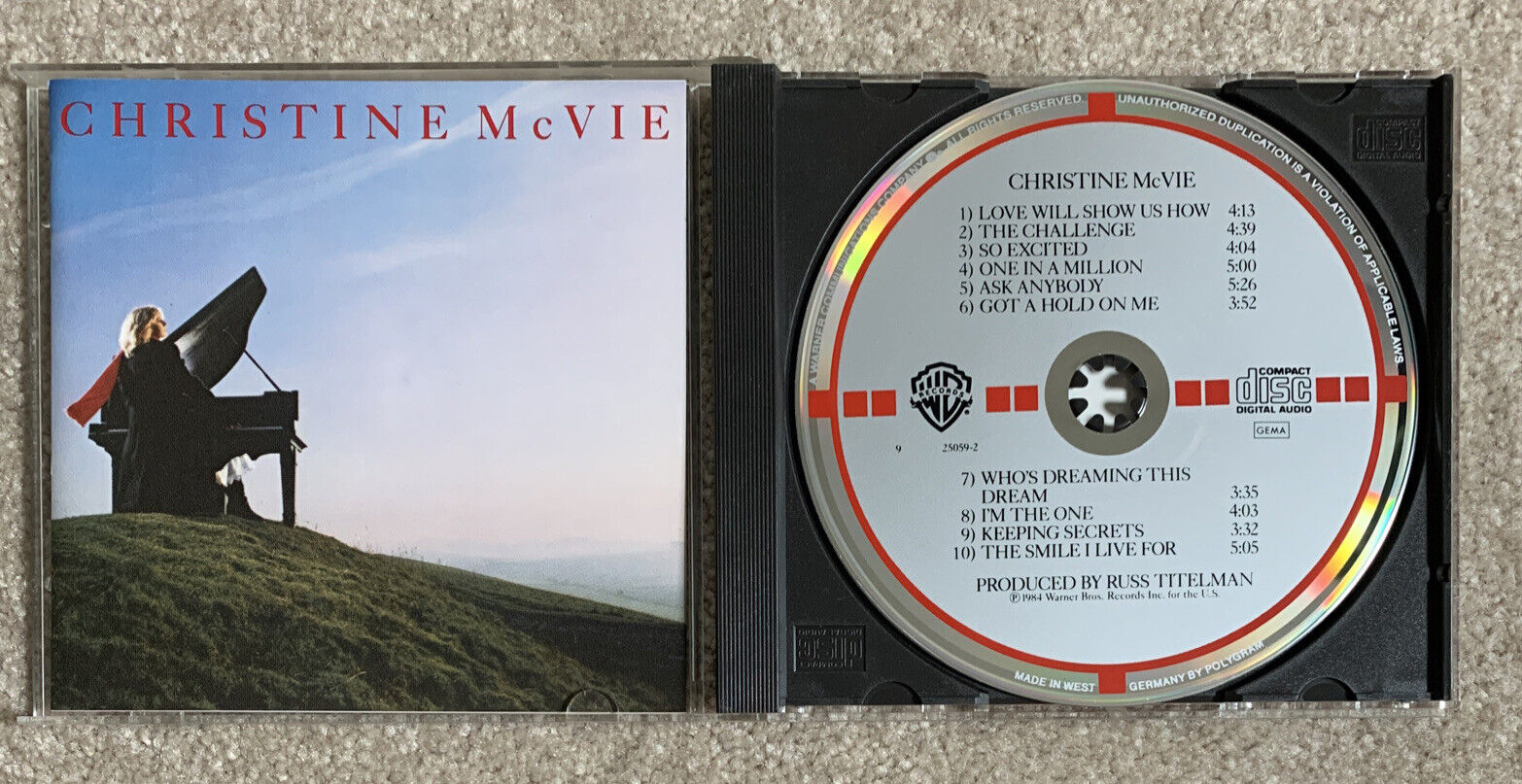 CHRISTINE MCVIE ORIGINAL TARGET CD WEST GERMANY 1984 Smooth Case Fleetwood Mac