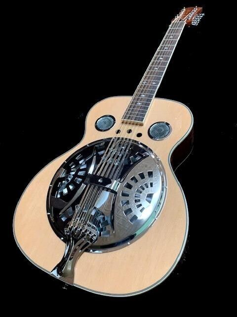 GREAT PLAYING NEW 12 STRING ACOUSTIC DOBRO RESONATOR GUITAR