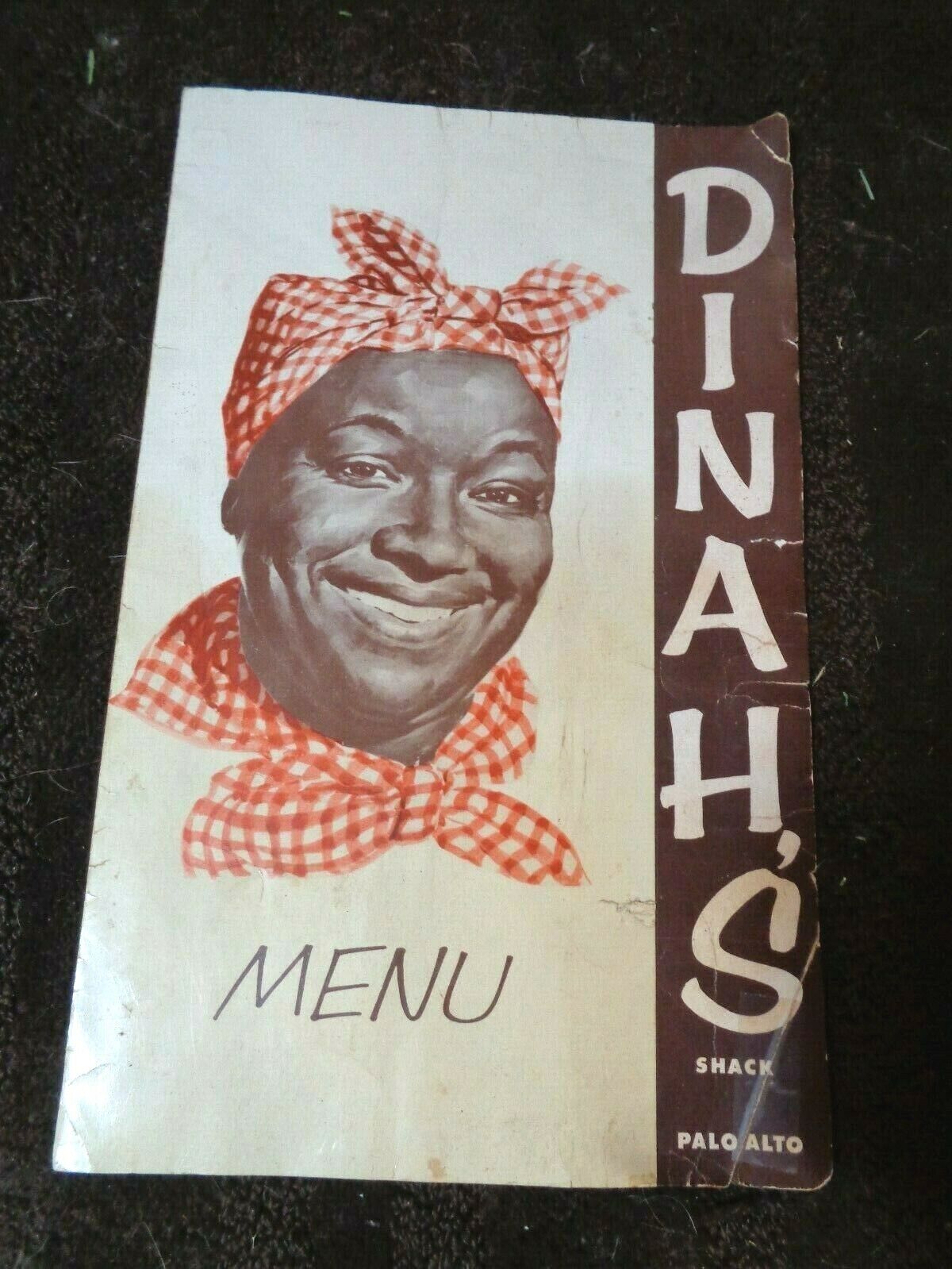 Vintage DINAH\'S SHACK Palo Alto, CA Mammy Restaurant Menu