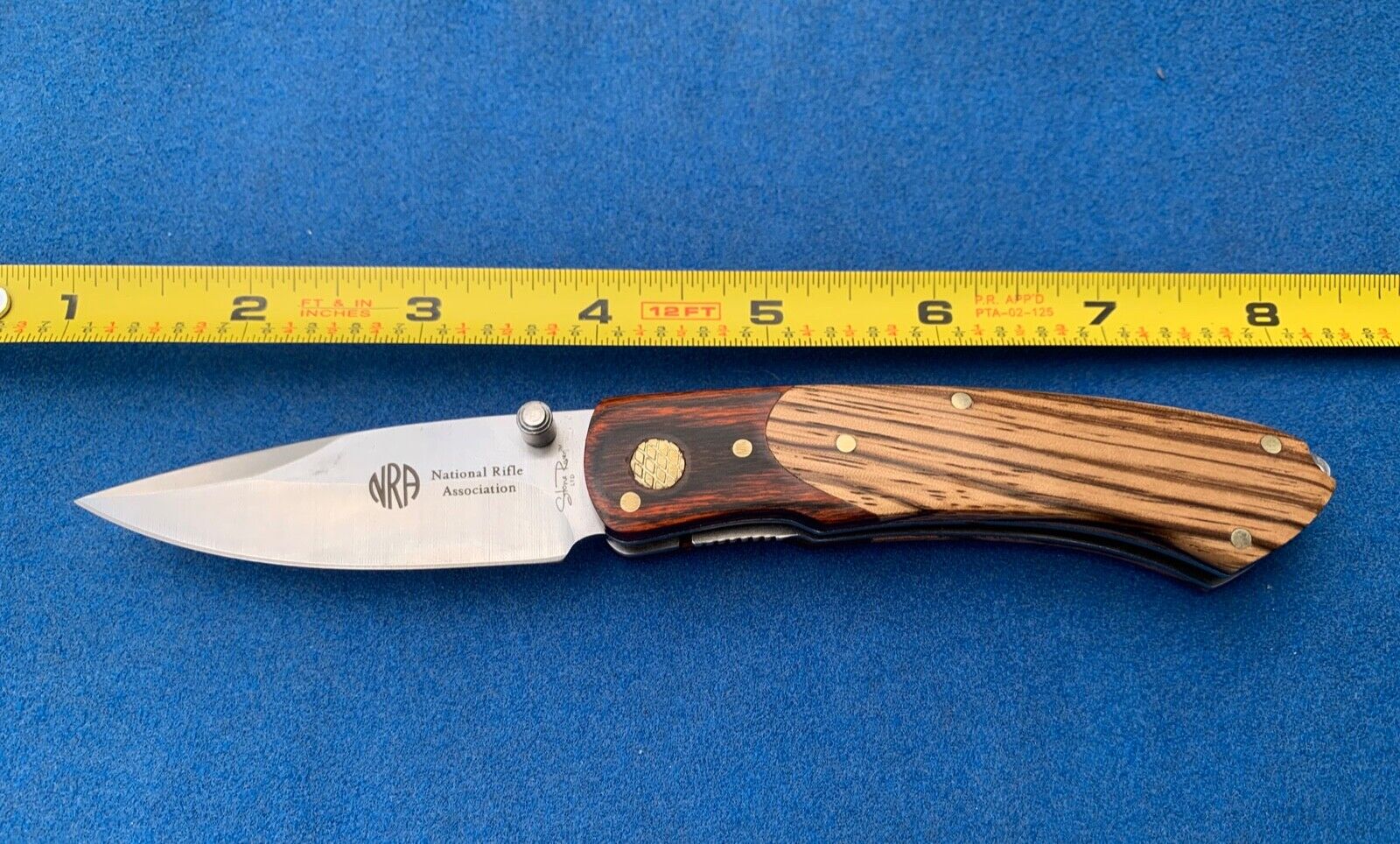 NRA Collectible Stone River Folding 440 Stainless Steel EDC Pocket Knife (27903)